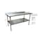 Bk Resources Work Table Stainless Steel With Undershelf, 1.5" Rear Riser 60"Wx30"D VTTR-6030 - alternate 4